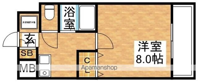 エクセレント上新12の間取り写真