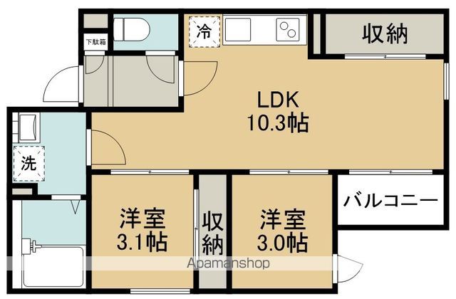 REGALEST南小泉の間取り写真