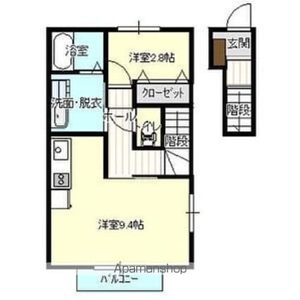 ＴｏｍＴｏｍ[1R/36.65m2]の間取図