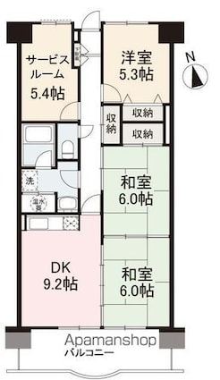 アメニティハイツ１４[3SDK/71.64m2]の間取図