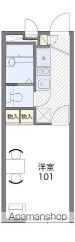 レオパレスクレセント山越の間取り写真