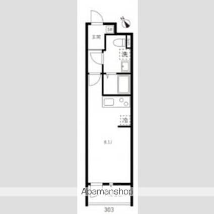 青砥ドット[1R/21.75m2]の間取図