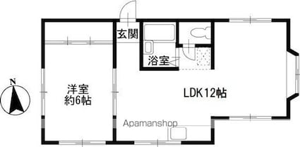 ヴィレッジ長崎[1LDK/38.92m2]の間取図