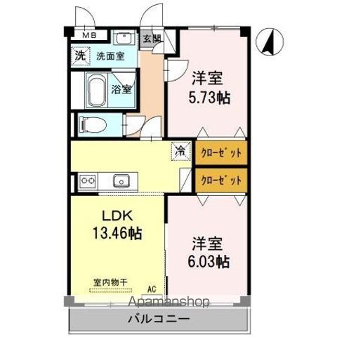 桜コートの間取り写真