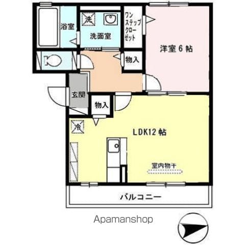 大阪市平野区瓜破のアパートの間取り