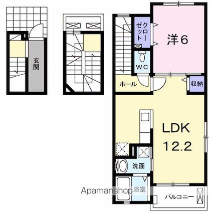 メゾン・ジェルメ　Ｓ[1LDK/53.01m2]の間取図