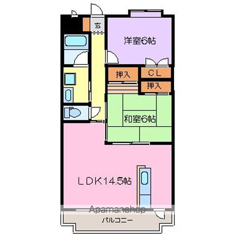 スカイマンションキャッスルの間取り写真