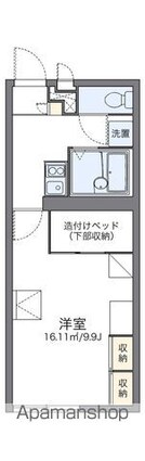 レオパレスＧＲＥＥＮ　ＰＡＲＫ[1K/26.08m2]の間取図