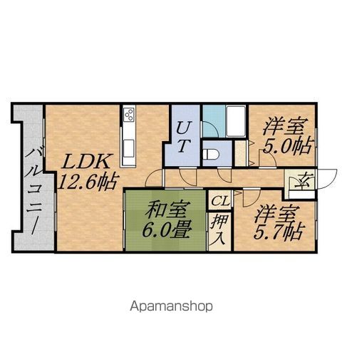 THE RESIDENCE PARK ODORIKOENの間取り写真