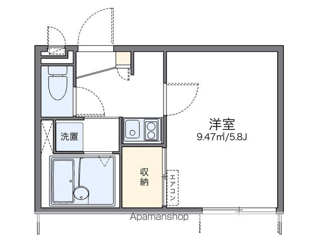 レオパレス西陣の間取り写真