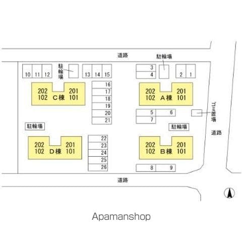 アリス　Ｄ棟 D201 ｜ 愛媛県松山市鴨川３丁目9-18（賃貸アパート2LDK・2階・55.44㎡） その23