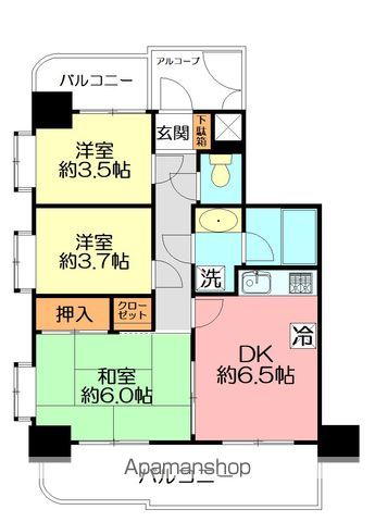 ライオンズマンション海老名第3の間取り写真