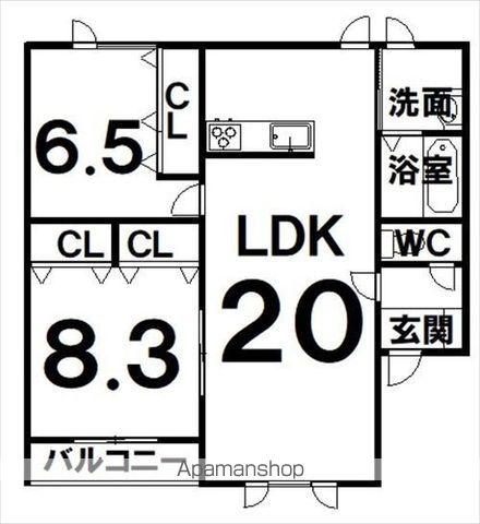 バップバーレンN館の間取り写真