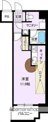 広島県広島市中区大手町３丁目[1K/30.03m2]の間取図