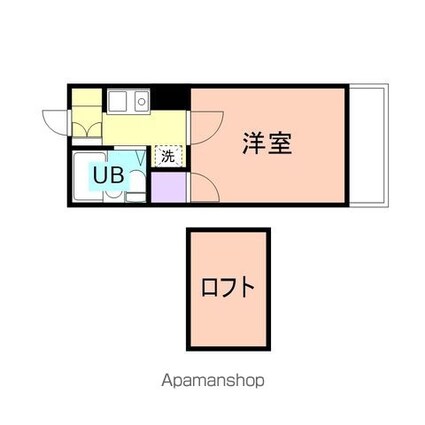 ローズハイツ[1K/16.26m2]の間取図