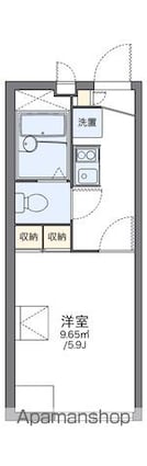 レオパレスＫＡＷＡＳＨＩ[1K/19.32m2]の間取図