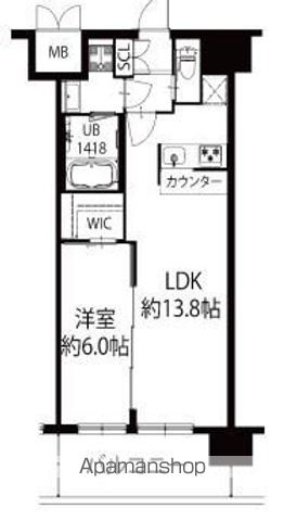 グランカーサ難波元町の間取り