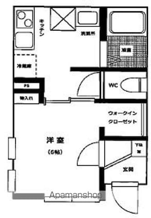 ハウス・ハレ[1R/22.31m2]の間取図