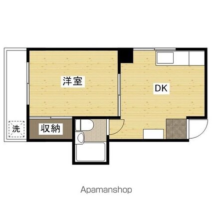 コーポ桜井[1DK/24m2]の間取図