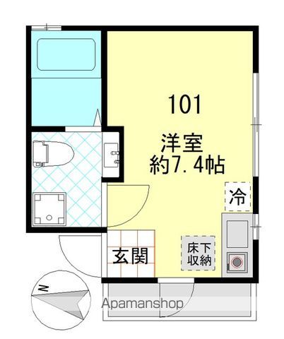 アパートメント新小岩A棟の間取り写真