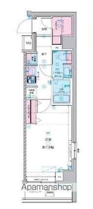 ジェノヴィア荻窪スカイガーデン[1K/28.3m2]の間取図