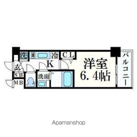 プレサンス心斎橋ブライトの間取り写真