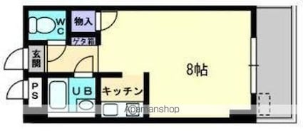 コンコート志度[1K/20m2]の間取図