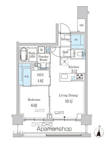 【大田区東矢口のマンションの間取り】