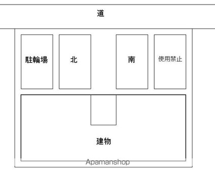 グリーンコーポ[2DK/40m2]の配置図