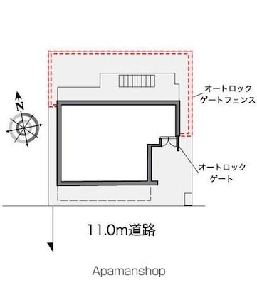 レオパレスＥＡＳＴＡＧＥⅡ[1K/20.81m2]の配置図
