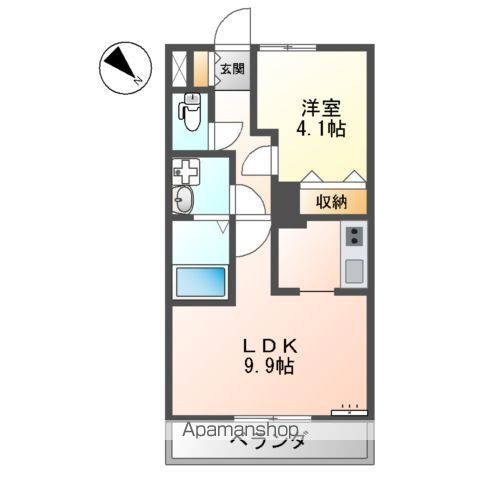 シャイン池之宮の間取り写真