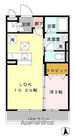 昭島市宮沢町のアパートの間取り