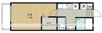 エムズシャトーⅡ[1K/24.54m2]の間取図