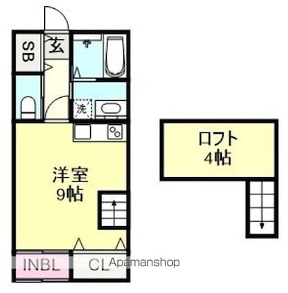ＡＭＡＧＡ[1K/28.16m2]の間取図