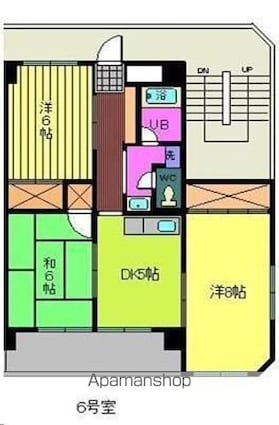 第９０杉フラット[3DK/58.82m2]の間取図