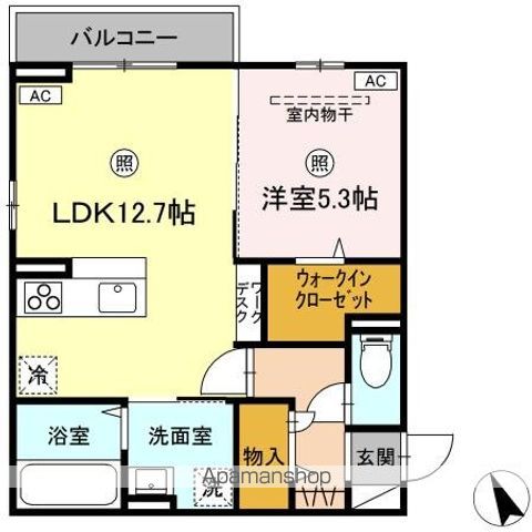 DーROOM FLATの間取り写真