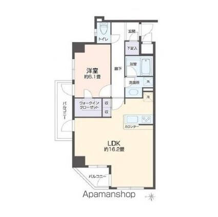 リエトコート四谷[1LDK/55.45m2]の間取図