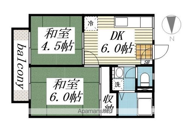 【グリーンハイツの間取り】