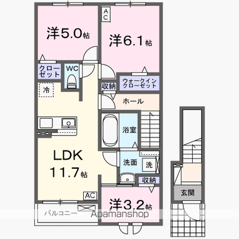 【ステイ　ゴールドの間取り】