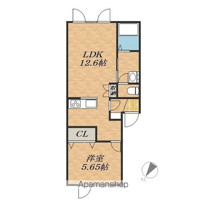 ＮｏｉｒⅠ[1LDK/40.78m2]の間取図