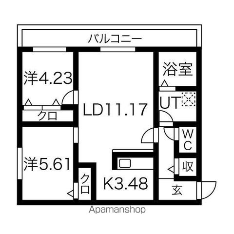 ヴォーネン幌西の間取り写真