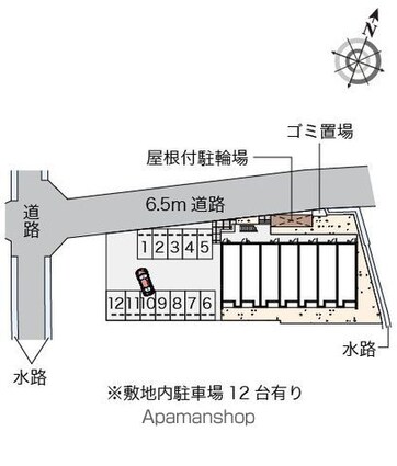 香川県丸亀市津森町[1K/31.69m2]の駐車場2