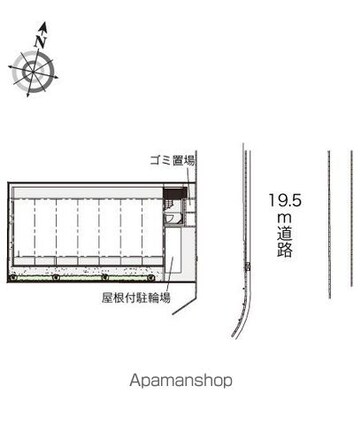 レオパレス大曽根駅前[1K/19.87m2]の配置図