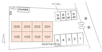 あかねハルカス[1DK/33.87m2]の配置図