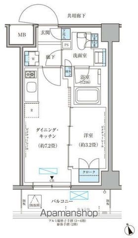 パークアクシス文京本郷の間取り写真