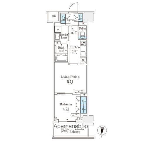 フロンティアレジデンス錦糸公園の間取り