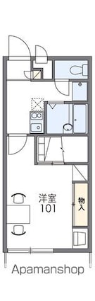 レオパレスＬａｔｉｎａ[1K/23.18m2]の間取図