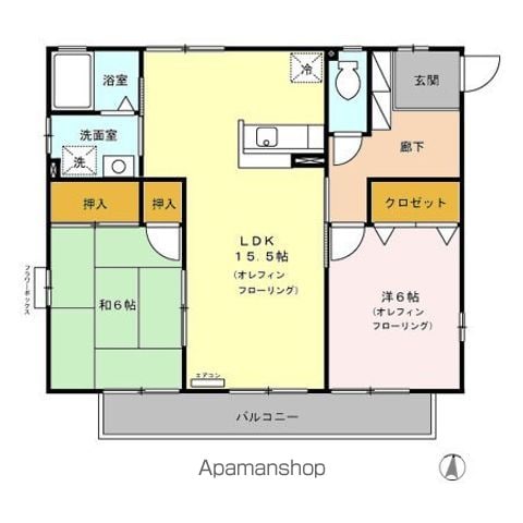 メゾンラフィネ吉田 ABCDEの間取り写真