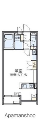レオネクスト明和[1R/31.76m2]の間取図