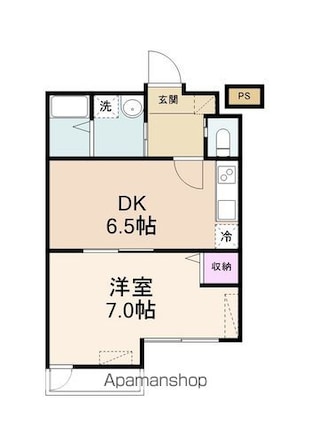 フォルトゥーナ大津市打出浜[1DK/29.79m2]の間取図